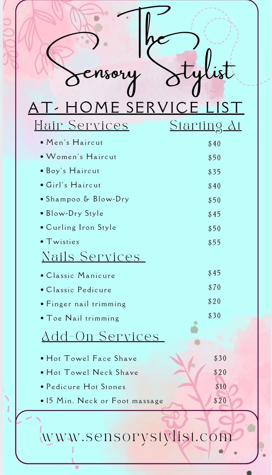 In-Home Haircut Experience