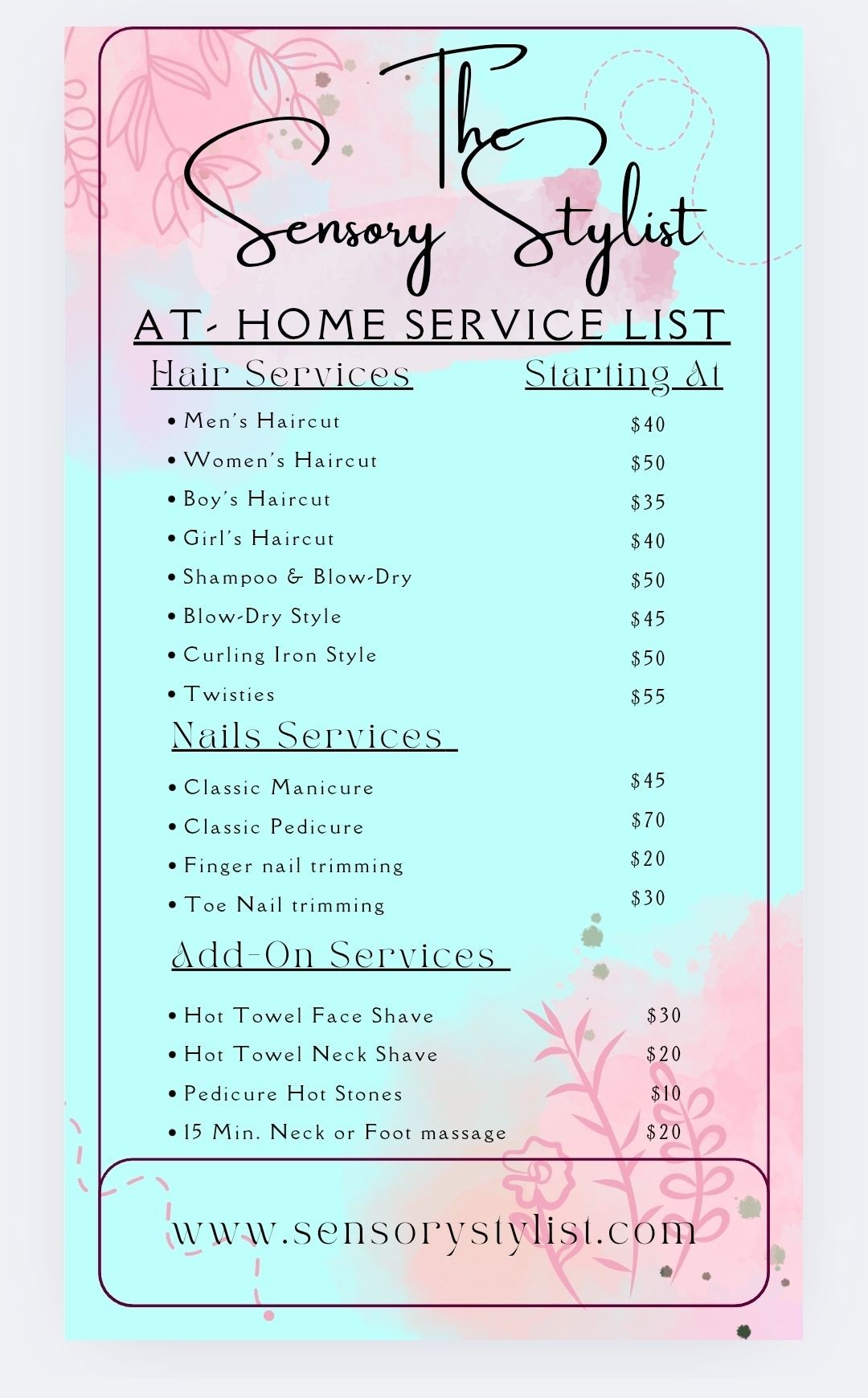 No more stressful trips to the salon. 